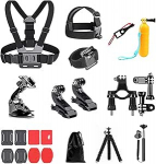 20 in 1 aktsioonikaamera tarvikekomplekt tarvikud GoPro Hero 9 8, GoPro Max 7 6 5 4, DJI Osmo Action, Insta 360, AKASO, APEMAN, SJCAM, Campark jaoks