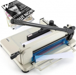 CGOLDENWALL 12" YG 858-A4 Heavy Duty Industrial Guillotine 200 Sheet Normal Paper Cutter for A4,B5,A5,B6,B7 Paper