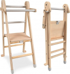 TP Toys Active-Tots Helper Tower Folding Step Stool for Toddlers and Kids, Foldable Standing Tower for Kitchen, Mothers' Helper Montessori Learning Step Ladder Durable and Safe Design, 50 x 47.3 x