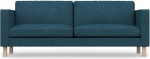 comfortly asenduskate 3-kohalisele diivanile, k&auml;sitsi valmistatud, &uuml;hildub Karlstad diivaniga - ainult katted (Heavy Duty, sinine)