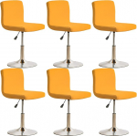 YOPOIY komplekt 2 4 6 Stretch tooli kaitsvad katted eemaldatava seljatoe katte elastse alusega elutoa jaoks kollane komplekt 6-st