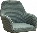 SwJ-swjssb Stretch toolikatted koos k&auml;etugedega 1/2/4/6 Set Office High-Backed Chair Cover, Corn Grain Velvet Cyan Armchair Protective Cover Toolid istmepadi s&ouml;&ouml;gitoa pulmapeo Party Hotel jaoks