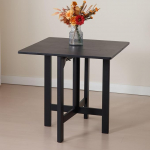 chairus puidust s&ouml;&ouml;gilaud, kokkupandav laud, ruumi s&auml;&auml;stev k&ouml;&ouml;gilaud, s&ouml;&ouml;gitoa laud, kaasaegne k&otilde;rvallaud s&ouml;&ouml;gituppa, r&otilde;dule, 80 x 80 cm, must