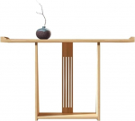 Schmaler Konsolen-Sofatisch mit Ablage, Holz & Metall, goldener Eisen-Dekotisch f&uuml;r Wohnzimmer, hinter der Couch, Aufbewahrung & Display, stilvoll und funktional