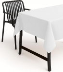 TextilDepot24 laudlina plekikaitsega, suuruste valik, &uuml;mbrikupael, lihtne hooldada, vetth&uuml;lgav, 135 x 180 cm, valge