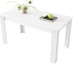 Modernne s&ouml;&ouml;gilaud, k&ouml;&ouml;gilaud, suur laud, ristk&uuml;likukujuline s&ouml;&ouml;gilaud, puidust laud, s&ouml;&ouml;gilaud restorani, s&ouml;&ouml;gituppa, k&ouml;&ouml;ki, 116 &times; 65 &times; 75 cm (valge)