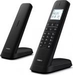 Philips M4702B/12-2 DECT juhtmeta telefon 11,6" LCD-ekraaniga taustavalgustusega p&auml;evakava 50 numbrit Vabak&auml;e programmeeritavad nupud HQ heli - must (&uuml;hilduv: ES,