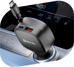 Sigaretis&uuml;&uuml;taja USB C, SONRU 84 W autolaadija sisset&otilde;mmatav autolaadija USB kiirlaadija mobiiltelefoni 12 V USB C laadimiskaabel autoadapter iPhone 16 15 14, iPad, Samsung Galaxy S25 S24 jaoks