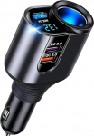 5-in-1 autolaadija [PD3.0 & 100W Dual QC3.0] Sigaretis&uuml;&uuml;taja USB Splitter 12V 24V autolaadija kiirlaadija USB adapteri pistikupesa iPhone 16/15, Samsung, Huawei GPS Dash Camera jaoks