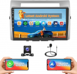 Hikity 2G + 64G autoraadio Android 15 Toyota Corolla Verso 2004-2009 jaoks 9-tollise puuteekraaniga, stereo 2 DIN traadita Carplay Android auto FM / RDS raadio BT GPS WiFi + tagurduskaamera +