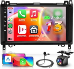 8 Core 4 + 64G: Hodozzy Carplay autoraadio Mercedes Benz B200 W169 W245 W639 Sprinter Vito Viano, 9-tolline puuteekraaniga Android autoraadio WiFi/GPS/RDS/FM/Bluetooth/USB/DSP + tagurdekaamera