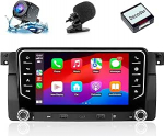 Autoraadio BMW 3 seeria E46 M3 1999-2005 Android Car ja CarPlay juhtmeta, RDS autoraadio Bluetooth Android Stereo [2G + 64G] koos tagurduskaamera/Mikrofoni/Canbus Box/USB port/WiFi'ga