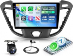 Rimoody 4G + 128G Android Autoradio Ford Transit Custom Tourneo 2013-2018 9-tolline HD Wireless Carplay autoraadio Android auto navigatsiooniga GPS WiFi FM/RDS/EQ Bluetooth roolijuhtimispuldiga