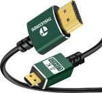 Thsucords Thin Micro HDMI kuni HDMI kaabel 5 m, Ultra Thin Flexible HDMI Micro Type D kuni Type A kaabel toetab 3D/4K @ 60Hz/18Gbps/1080P jaoks Raspberry Pi 4, GoPro