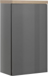 Composad PN4093K84104 Bathroom Wall Cabinet, Wood Material, Grey, (LxAxP): 39.6x66.8x22 cm