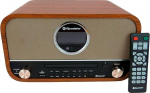 Roadstar HRA-1782NBT Vintage FM digitaalne raadio CD MP3 m&auml;ngija Bluetooth USB salvestamine ja taasesitus AUX IN RCA kaugjuhtimispult k&otilde;rvaklappide pesa Retro puit