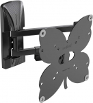 Meliconi Slimstyle Plus 200 SDR TV seinakinnitus topeltvarrega, kallutatav telerihoidik 26" kuni 45" lameekraaniga teleritele, VESA 75-100-200 kinnitus, kandev&otilde;ime 25 kg, must