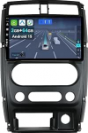 9-tolline Android 14 autoraadio Suzuki Jimny 2007-2015 juhtmevaba Apple CarPlay Android autode peeglilink GPS navigatsiooniga Bluetooth 5.0 WiFi USB navigatsioon FM + tagurduskaamera