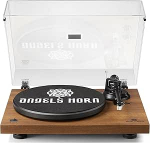ANGELS HORN plaadim&auml;ngija, Vinyl Record Player, Bluetooth, plaadim&auml;ngija koos eelv&otilde;imendi Belt Drive, 2 kiirused 33 ja 45 rpm, AT-3600L Pickup, puit