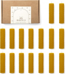 BESOULS 16 mesilasvaha k&uuml;&uuml;nla 100% mesilasvaha k&uuml;&uuml;nlad rituaalideks meditatsiooniks vaimne puhastamine V&auml;ikeste k&uuml;&uuml;nalde komplekt ilma parafiinita QR digitaalse sisuga 10 x 2 cm (16)