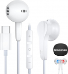 USB C k&otilde;rvaklapid, iPhone 16 Pro Max [MFi sertifitseeritud] USB C kaabliga k&otilde;rvaklapid, mikrofoniga / helitugevuse reguleerimine / HiFi Stereok&otilde;rvaklapid USB t&uuml;&uuml;p C k&otilde;rvaklapid iPhone 15/iPad Pro/Samsungile