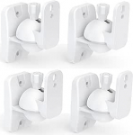 HomeMount k&otilde;larite seinakinnitused - reguleeritav Surround Sound seinakinnituskomplekt riiulik&otilde;laritele, seinakinnitus koos kruvidega, k&otilde;larikinnitus kuni 8 naela, 4 tk, valge pakett