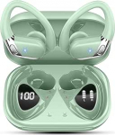 Bluetooth 5.4 k&otilde;rvaklapid Sport, k&otilde;rvaklappide traadita Bluetooth 4 ENC m&uuml;ravastase mikrofoniga, 50 tundi HiFi Stereo Bass k&otilde;rvaklapid k&otilde;rvaklappidega, IPX7 veekindlad k&otilde;rvaklapid spordi jaoks, LED