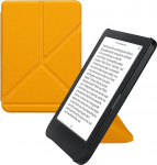 kwmobile &uuml;mbris &uuml;hildub Kobo Clara BW/Clara Colour/Tolino Shine (5) / Shine Colour &uuml;mbris - Kunstnahast &uuml;mbris - eReader kaitsev &uuml;mbris - kate helekollane