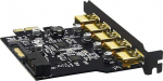 YABOANG USB 3.2 PCI-E Card Gen1 PCI Express 5-Port Card with 5 Gbps Bandwidth, 2 USB 3.0 Ports Front Panel Extension for Desktop PC Win 10/8/8.1/7/XP
