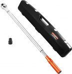 VEVOR Click Torque Wrench 3/4" Drive 136-814N.m kahesuunaline p&ouml;&ouml;rdemomendi v&otilde;tmekomplekt kahe vahemiku skaalaga 48 hammast &plusmn;3% k&otilde;rge t&auml;psusega legeeritud terasest auto remondiks Orange