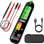 BSIDE S6 Voltage Tester Non-Contact Rechargeable Electric Tester with Triple Display VFD Ammeter Capacity Meter Automatic Multimeter Pen for Current/Voltage AC DC Ohm Hz Continuity
