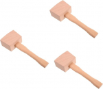 3 x Puidut&ouml;&ouml;tlemise t&ouml;&ouml;riistad tikkimisvasar Puidust vasar K&auml;sit&ouml;&ouml;riistad Raske haamer, mis on valmistatud puidust puiduhammerid &scaron;okolaadile Camping Hammer puul&otilde;ikamisvasar Puidust nikerdusvasar p&ouml;&ouml;gist