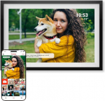 DENVER digitaalne pildiraam 10,1-tolline WiFi - Frameo digitaalne pildiraam puuteekraaniga ja 16 GB - elektriline pildiraam rakenduse juhtimisega, pildiraam digitaalne ja elektrooniline, USB ja SD