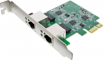 InLine Dual Gigabit v&otilde;rgukaart, 2X RJ45 2.5Gbps, PCIe x1, madala profiiliga pesa kinnitusega