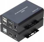 KVM Extender HDMI 60M &uuml;le Cat5e Cat6 4K30Hz HDMI USB KVM 60m koos Dual Loop v&auml;ljundfunktsiooniga ja USB klaviatuuri/hiire laiendusega