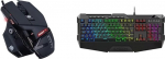 Mad Catz R.A.T. 4+ optiline m&auml;nguhiir, must & Sharkoon Skiller SGK4 m&auml;nguklaviatuur RGB, N-klahvide &uuml;mberl&uuml;litamine, (saksa klaviatuuri paigutus)