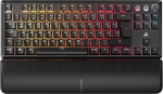 CORSAIR K70 PRO TKL RGB Mechanical Wired Gaming Keyboard - Lubricated Hall Effect MGX Adjustable Switches, Simultaneous SOCD and Rapid Trigger, PBT Double-Shot, 8000Hz, QWERTZ - Black