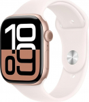 Apple Watch Series 10 [GPS, 46 mm] - roosakuldne alumiiniumist korpus spordisilmusega Blusher Pink - M/L (uuenenud)