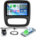 4G + 128G 9-tolline Android autoradio Renault Trafic Opel Vivaro B Fiat Talento Nissan NV300 traadita Carplay stereo koos Android auto navigatsiooniga GPS peeglilink Bluetooth FM/RDS/EQ WiFi SWC tagurdamine