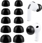 SOULWIT M&auml;luvaht k&otilde;rvaklapid AirPods Pro 3 (3. p&otilde;lvkond 2025), Pro3 asendusk&otilde;rvaklappide tarvikud (must/sortiment)