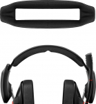 Geekria Mesh Headband Pad Compatible with Sennheiser GSP 600, GSP 670, GSP 500 Headphone Replacement Headband/Headband Cushion/Replacement Pad, Repair Parts (Black)