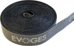 20mm laiad mustad reguleeritavad korduvkasutatavad kaablisidemed kaablite juhtimiseks PC TV kodukontor ja DIY (1m)