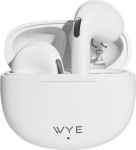 WYE EliteTune ENC juhtmevabad k&otilde;rvaklapid Y-TWS28, Bluetooth 5.3 k&otilde;rvaklapid kahekordse mikrofoniga, 13 mm titaanist juht, madal viivitus, USB-C laadimine, 5,5 tundi muusikat, valge v&auml;rvi