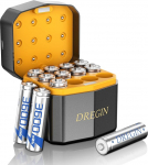 Laetavad liitiumpatareid AA Pack of 12 koos laadijaga, 1,5 V 3600 mWh suure v&otilde;imsusega AA patareid, 2000 ts&uuml;klit pika kestvusega koos laadimiskarbiga (h&otilde;bedane)