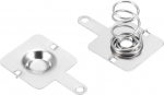 hankekaart 20 paari AA patareisid Positiivne negatiivne muundamise kevadkontakt nikliplaat 12mm x 12mm x 0.3mm