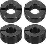 sourcing map 4 x doppelt geteilte Schaftmanschette f&uuml;r 5/16 Zoll Schaft, zweiteiliger Klemmkragen, 11/16 Zoll Au&szlig;endurchmesser, 5/16 Zoll Breite, Schwarzoxid-Stahlschlosskragenklemme,