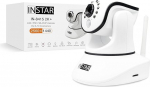 INSTAR IN-8415 2K+ White - LAN/PoE/WLAN Surveillance Camera with AI (AI) - Controllable IP Camera - WPA3-2.4 and 5GHz WiFi - Indoor Use - PIR - PTZ - HomeKit - MQTT