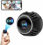 cyi Mini WiFi Camera, Small Indoor Video Surveillance, Portable Mini Camera with Motion Sensor, Mini Cam for Home and Office
