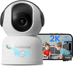 2K 3MP siseruumide valvekaamera, 2,4/5GHz WiFi, 360&deg; PT sisekaamera 32GB kaardiga, IR &ouml;&ouml;n&auml;gemisega, kahesuunaline heli, AI tuvastamine ja j&auml;lgimine, &uuml;he puudutusega k&otilde;ne, &uuml;hildub Alexaga.