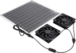 Pssopp Hocheffizienter Solar-Abluftventilator, Kleiner, Leichter und Tragbarer, Wasserdichter Solar-K&uuml;hlventilator mit 3000 U/min f&uuml;r Gew&auml;chshaus und Haustierhaus